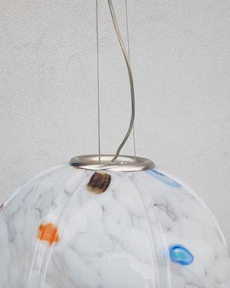 Lampadario in vetro ideale per cucina