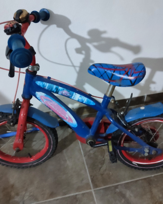 Bici bambino Spiderman con rotelle