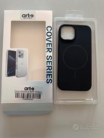 Cover Silicone Arte MAGSILK per iPhone 14 Nero