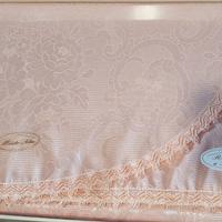 Lenzuolo Mat. in Macramè Puro Cotone + coperta set