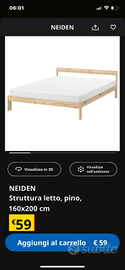 Struttura letto Neiden