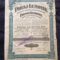 Romania certificato azionario della società rumena