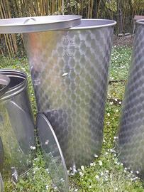 Contenitore acciaio inox litri 200