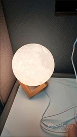 Lampada lunare tridimensionale stampata in 3D