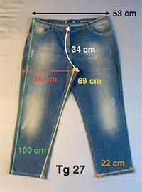 Jeans calibrato tg 27 o 29