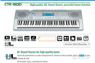Casio CTK-800 tastiera semiprofessionale