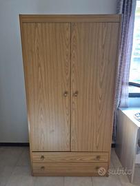 Armadio 2 Ante con 2 Cassetti