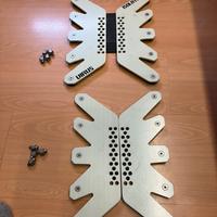 Rialzo attacchi snowboard per carving soft e hard