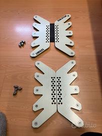 Rialzo attacchi snowboard per carving soft e hard