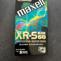 Cassetta S-VHS Maxell XR-S Black 60 – nuova