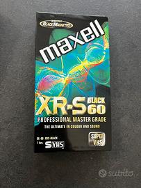 Cassetta S-VHS Maxell XR-S Black 60 – nuova