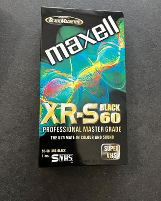 Cassetta S-VHS Maxell XR-S Black 60 – nuova
