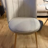 Set 6 sedie in tessuto