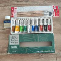 colori ad olio e kit pittura