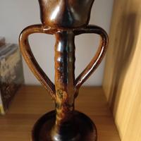 Antica lucerna in ceramica 