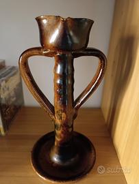 Antica lucerna in ceramica 