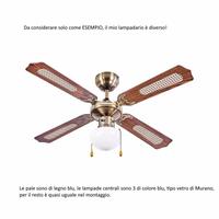 Lampadario da cucina con ventilatore marca FARO mo