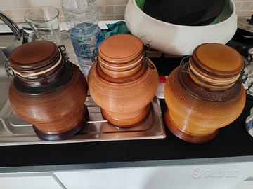 Baldelli set di 3 contenitori vintage