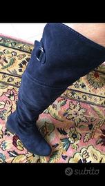 Stivale cuissard, Bata, blu