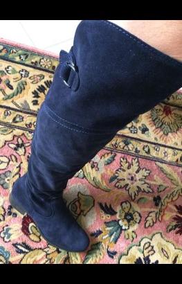 Stivale cuissard, Bata, blu