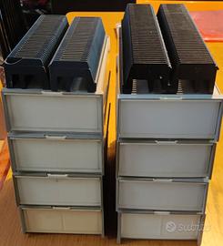 Set 8 contenitori per diapositive 4x72 , 4x100