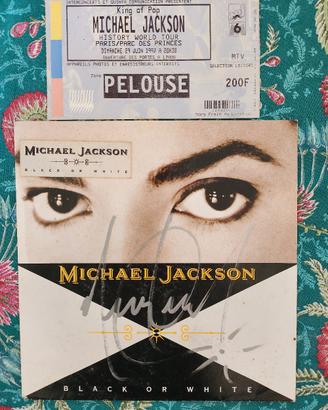 Vinile Michael Jackson  autografato a mano