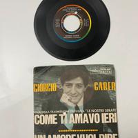 Vinile 45 giri Giorgio Gaber