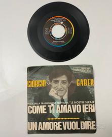 Vinile 45 giri Giorgio Gaber
