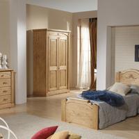 CAMERA DA LETTO RUSTICA IN ABETE MASSELLO 