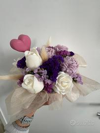 Bouquet di fiori in cera di soia