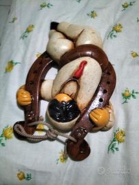 busto di pulcinella portafortuna 