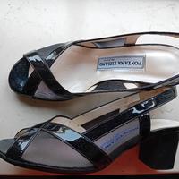 sandali vernice e retina