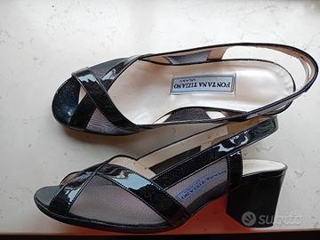 sandali vernice e retina