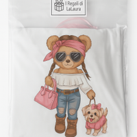 Maglietta donna  con cagnolino  - idea Reg.