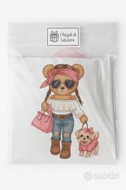 Maglietta donna  con cagnolino  - idea Reg.