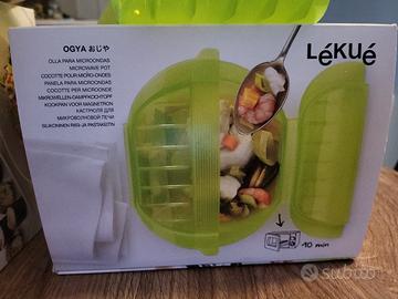 Lekue steam case e cuociriso per cottura in microo