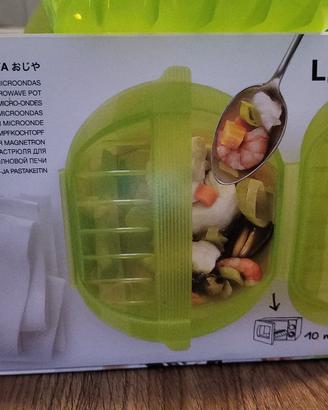 Lekue steam case e cuociriso per cottura in microo
