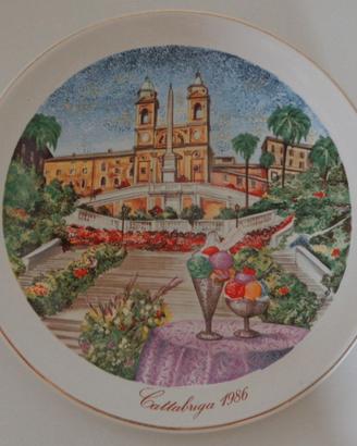 Fabrizio Cattabriga Piatto in Capodimonte del 1986
