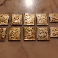 Francobolli di metallo Topolino operazione Quack