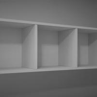 Libreria a giorno Cubotto tris 90 x 30 bianco