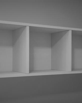 Libreria a giorno Cubotto tris 90 x 30 bianco