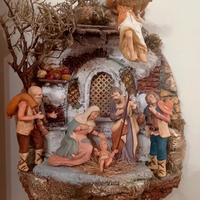 Presepe napoletano artigianale da parete 
