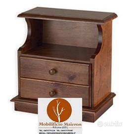 Mobili Rustici Country Comodino 2 Cassetti 5001