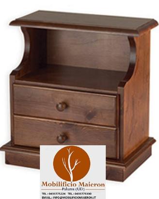 Mobili Rustici Country Comodino 2 Cassetti 5001