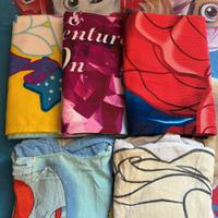 Telo mare bimbi e poncetto totale 5 pezzi