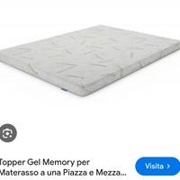 TOPPER PER LETTO ALLA FRANCESE