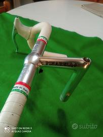 manubrio completo bici corsa Pinarello 