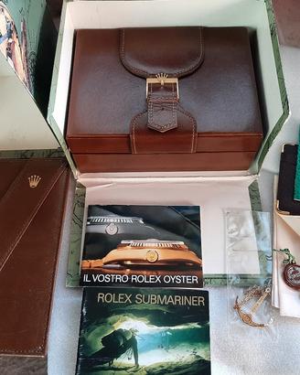 Rolex scatola/corredo Submariner 16808 in oro