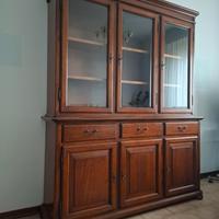 Mobile credenza in legno massello color noce