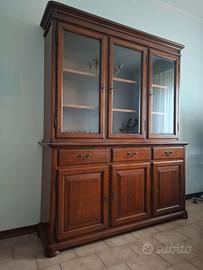 Mobile credenza in legno massello color noce